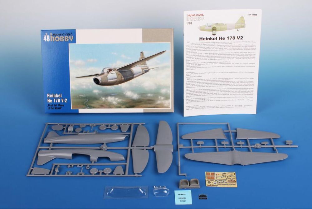 Special Hobby 48093 samolot Heinkel He 178V2
