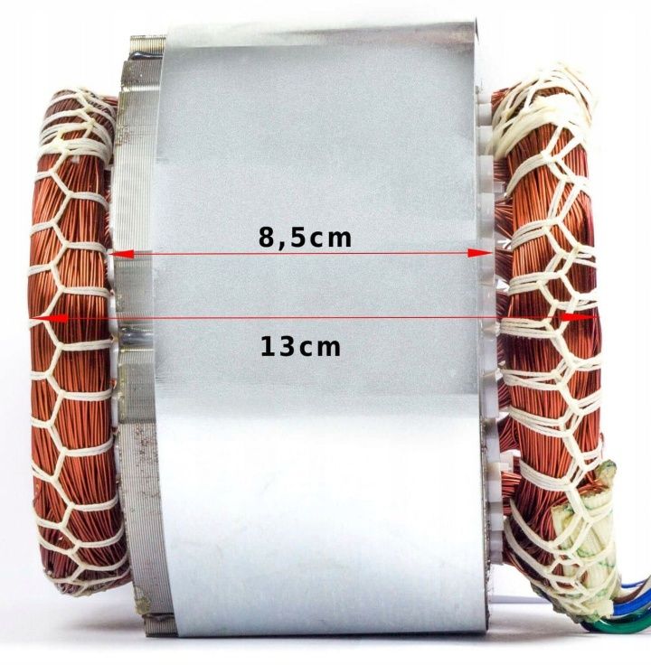 Статор 85 мм генератор  220/ 380v 3f