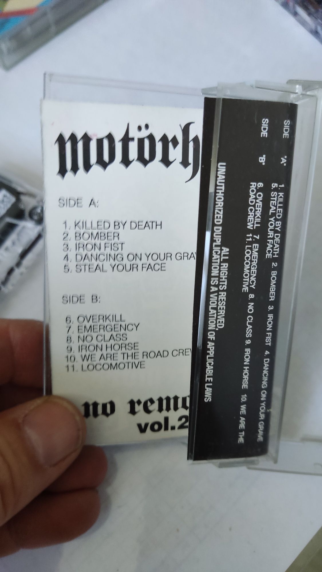 Motorhead no remorse ból 2 kaseta heavy metal