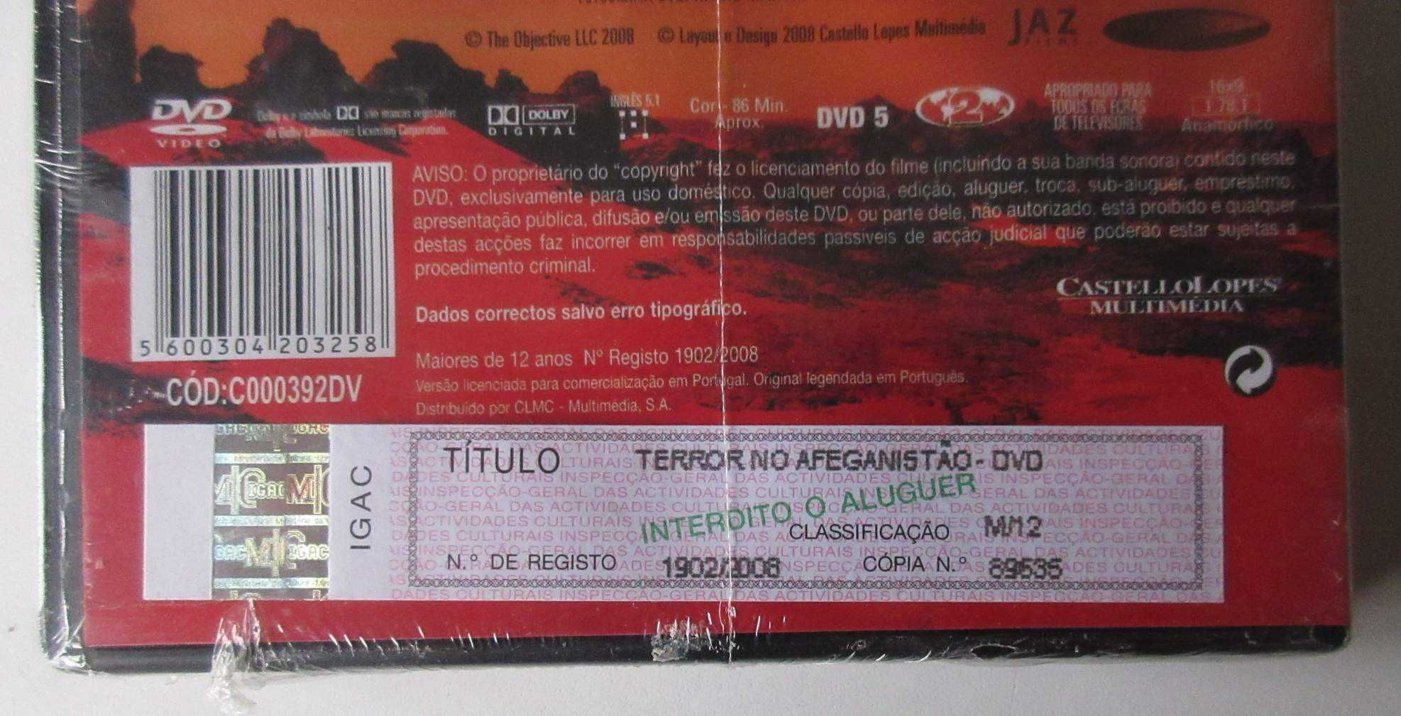 Terror no Afeganistão (DVD Novo / Selado)