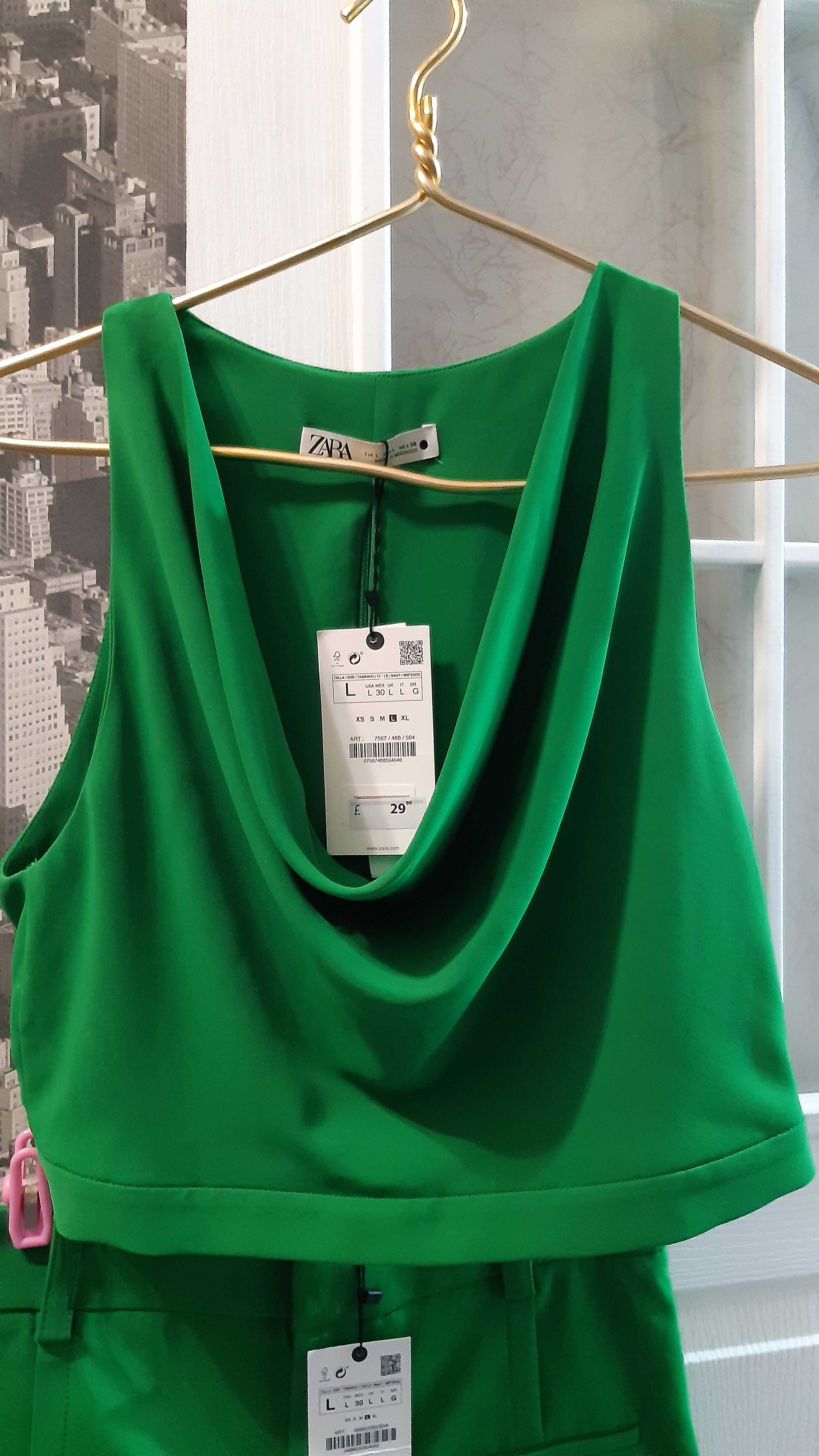 Костюм Zara шорты майка блуза