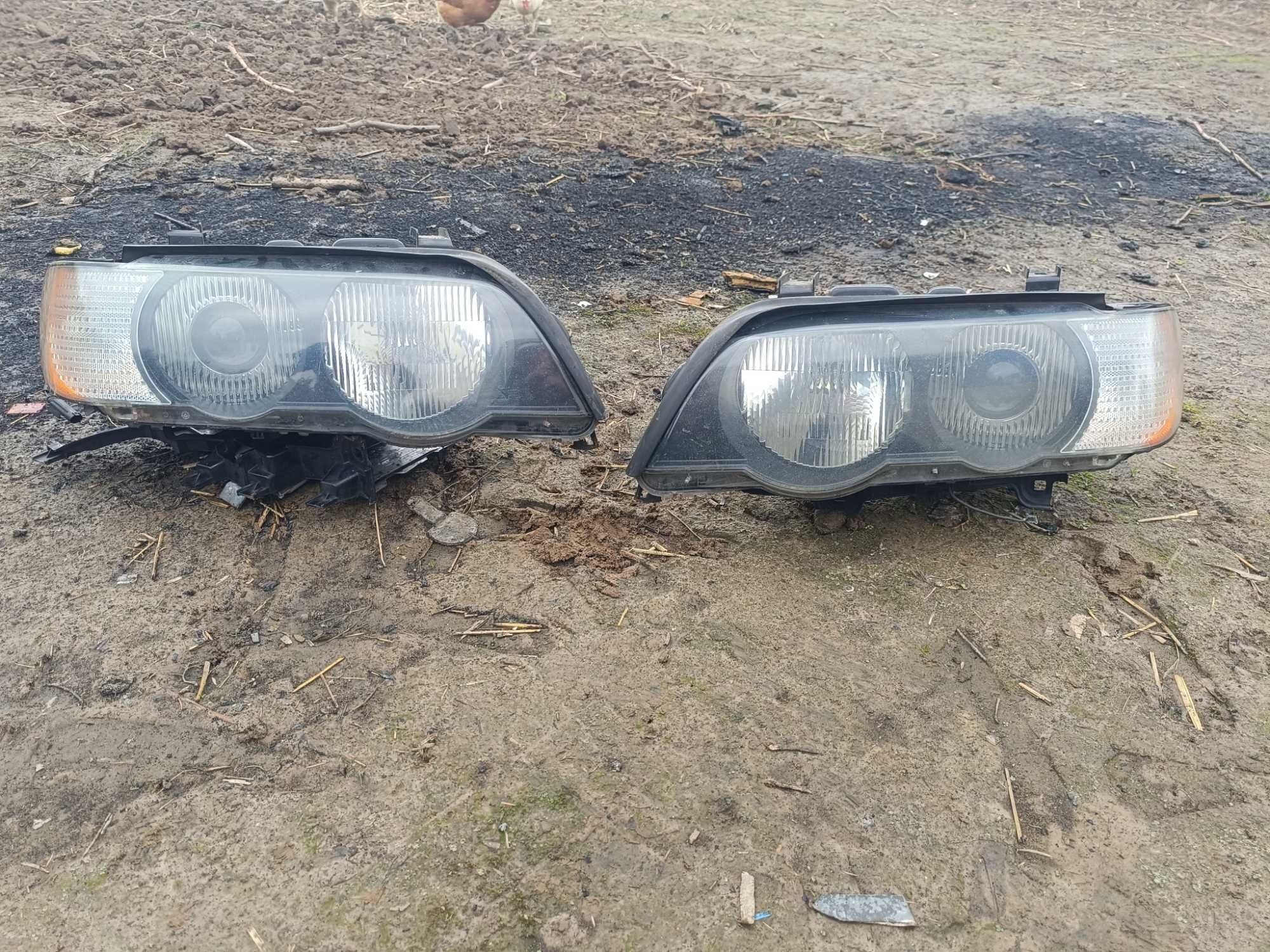 Lampa prawa lewa przednia komplet Xenon BMW X5 E53