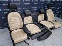 Jogo de bancos usados VW PASSAT CC Highline pele beje preto