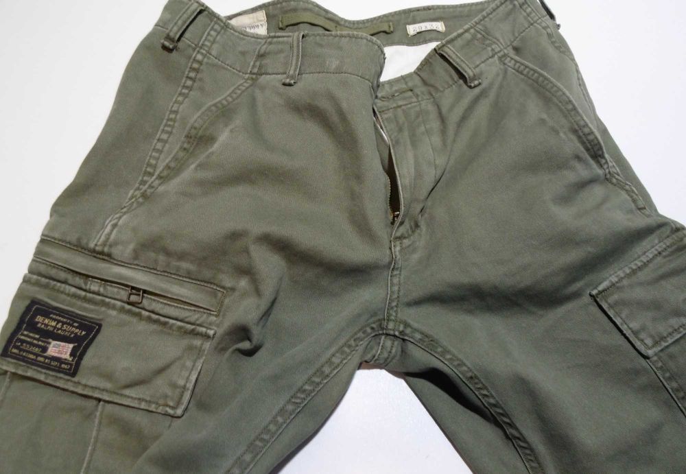 Ralph Lauren Denim & Supply spodnie bojowki meskie M