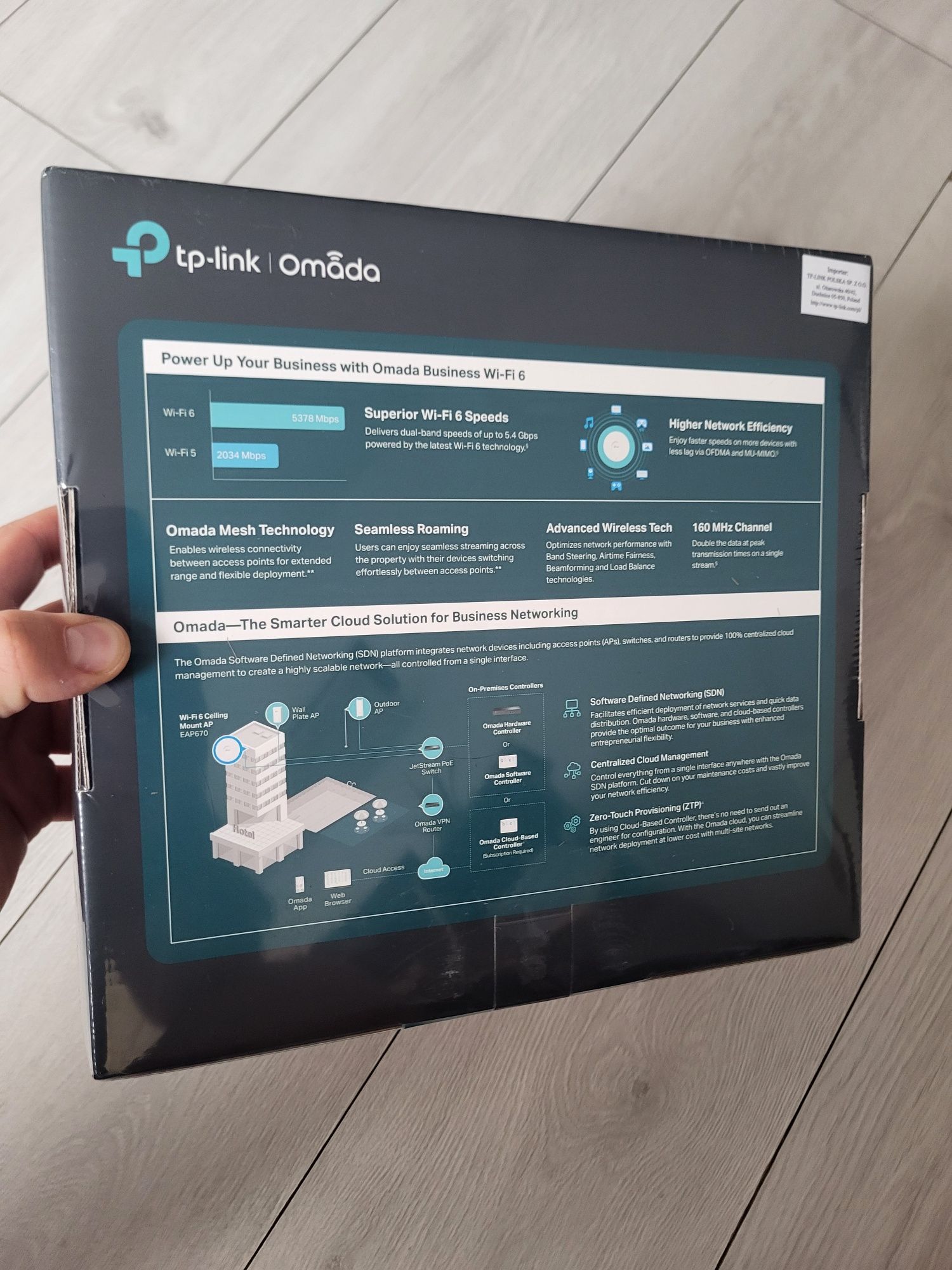 Punkt dostępu Acces Point TP-Link Omada AX5400 EAP670