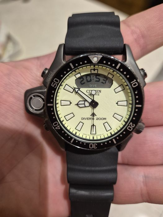 Męski zegarek Citizen Promaster Aqualand Diver JP2007-17W kwarcowy