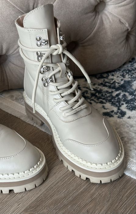 Черевики бежеві натуральна шкіра