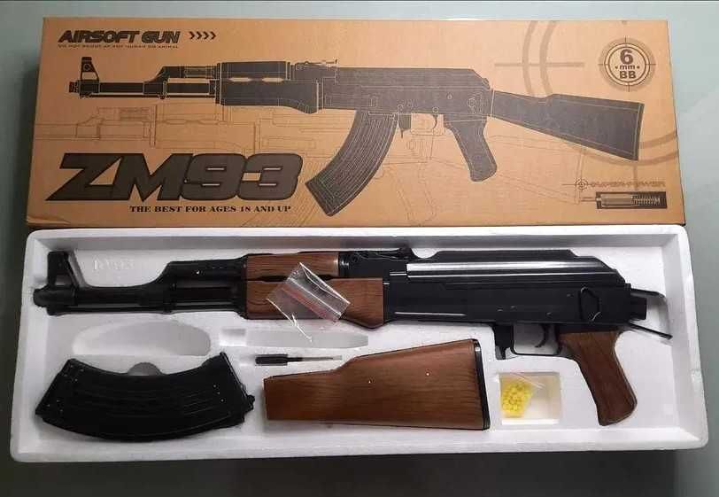 Автомат металлический на пульках Cyma ZM93 Калашникова АК-47