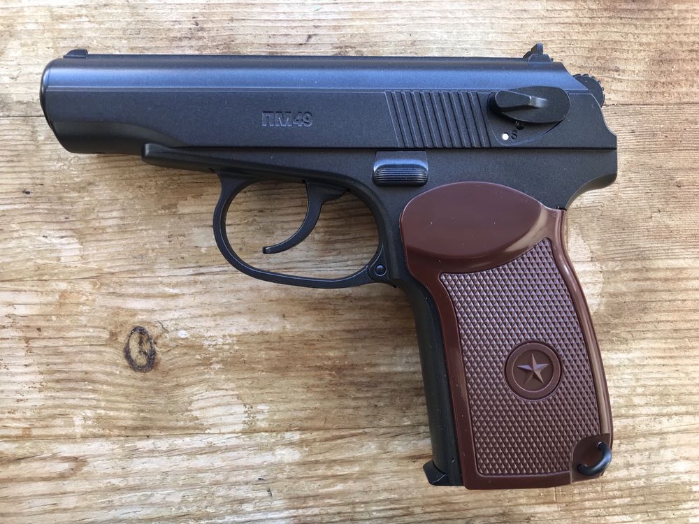Pressão de Ar CO2) SwissArms P84 FULL METAL+CZ SHADOW esfera aço 4.5mm