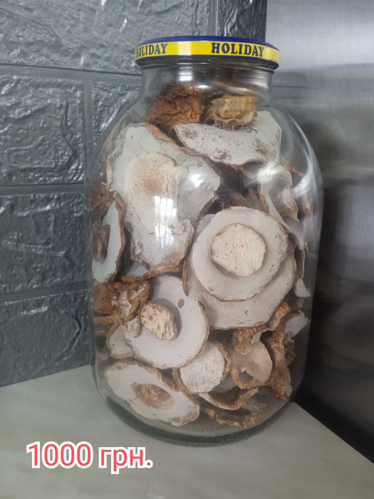 Білі сушені гриби, лисички