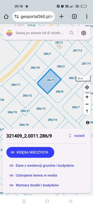 Działka budowlana z warunkami zabudowy