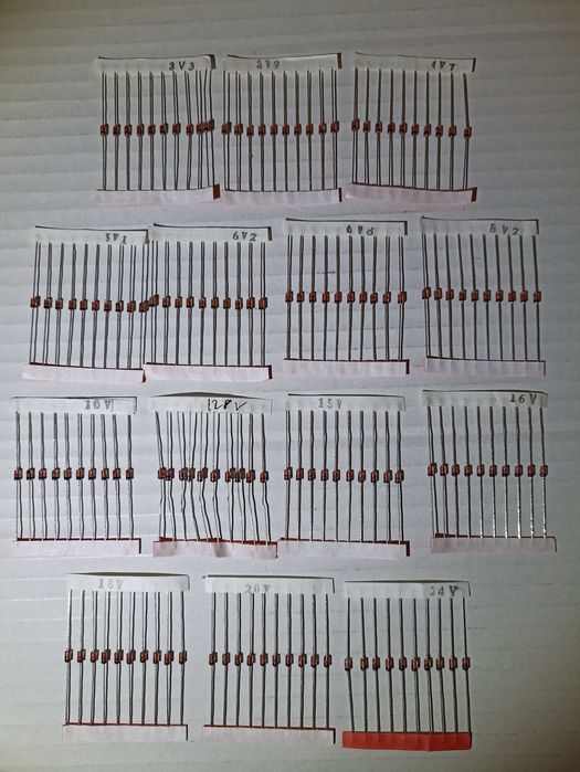 50 Набір діоди 4007/М7 5819/SS14 5822/SS34 UF4007/US1M FR107/RS1M 5408
