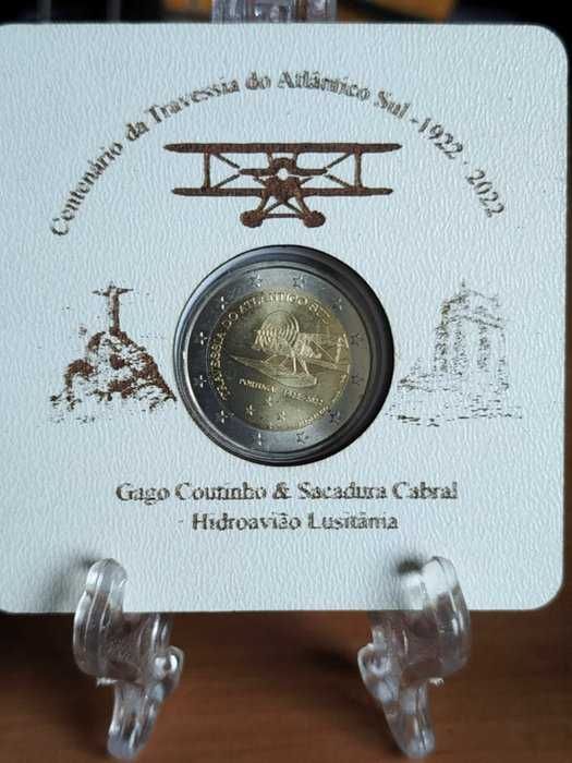 2 euros de Portugal – 2022,  Centenário da Travessia do Atlântico Sul
