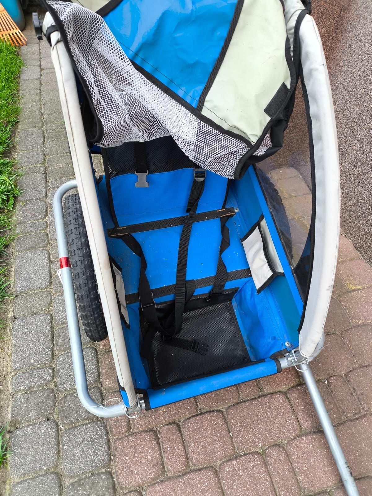 Przyczepka, riksza 1 osobowa pojedyncza, lekka,jak nowa