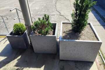 Donice Betonowe, Donice z Betonu Architektonicznego, 80/80/60
