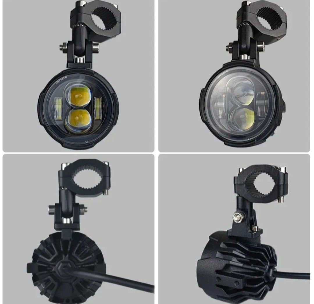 Дополнительные LED фары для мотоциклов.