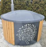 Balia ogrodowa 2m hot tub piec zewnętrzny masaż spa