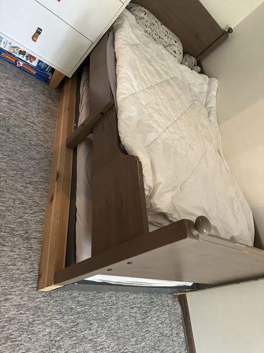 Lozko sundvik ikea rosnace rozsuwane + drugie lozko chowane pod spod