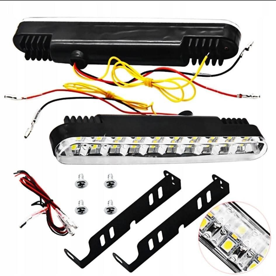Lapmy Led SMD światła do jazdy dziennej z kierunkowskazem.