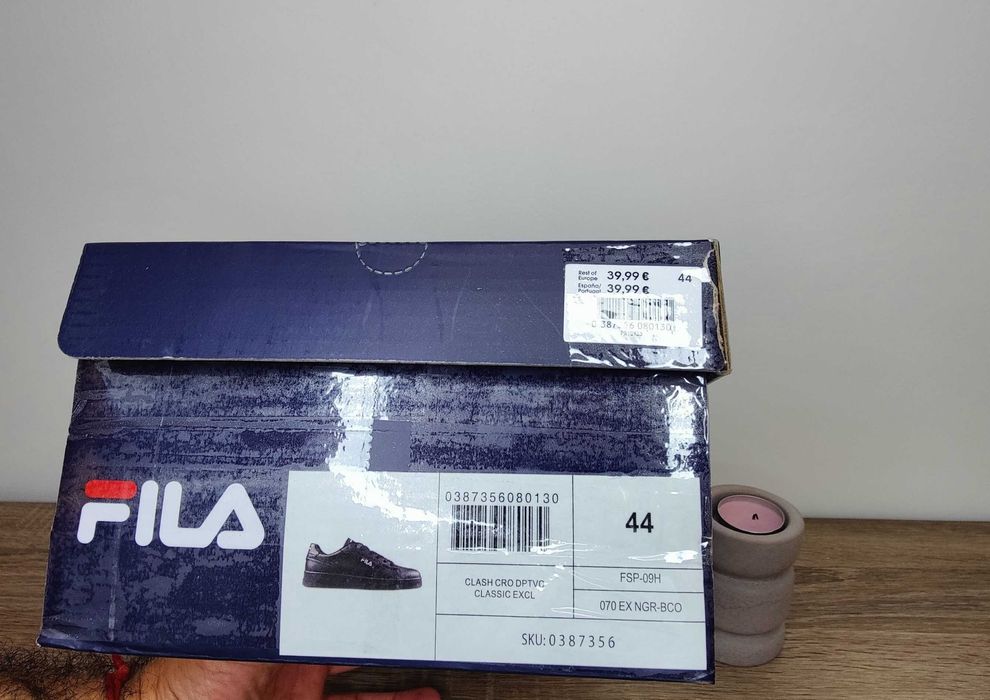 Sapatilhas Fila Clash Homem Preto (44)