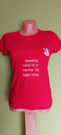 Czerwony tshirt Jigga Wear rozm.38