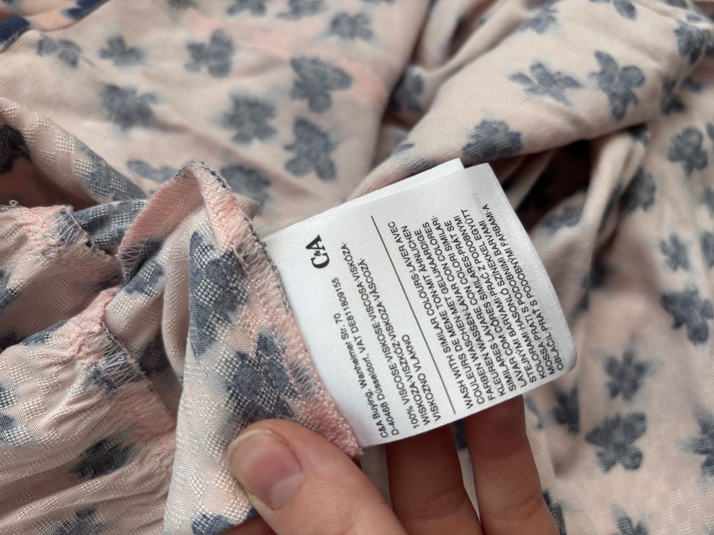 Nowa z metką Sukienka C&A r.38 100% wiskoza na lato, przewiewna