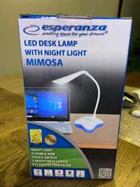 Настільна LED лампа гнучка Esperanza Mimosa, універсальні ліхтарики