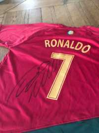 Camisola de Cristiano Ronaldo autografado