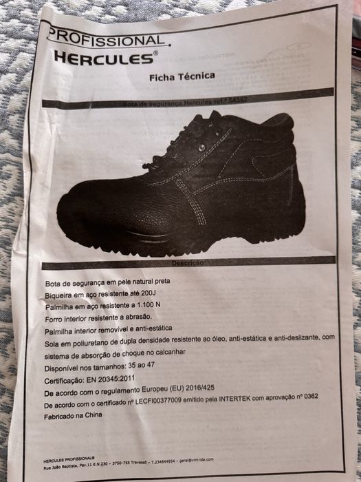 Vendo Botas Biqueira Aço 44