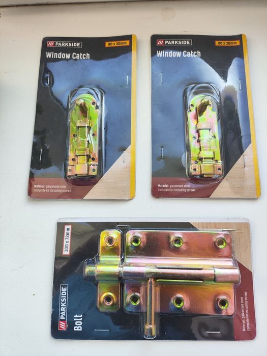 Защіпки, задвижки, засови, шпінгалєти Parkside