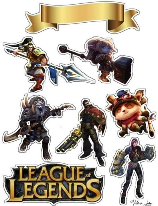 Wydruk jadalny cukrowy waflowy A4 Włoski papier League of Legends