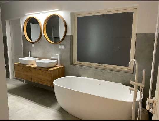 Szafka pod umywalkę - 140 cm - BLUM