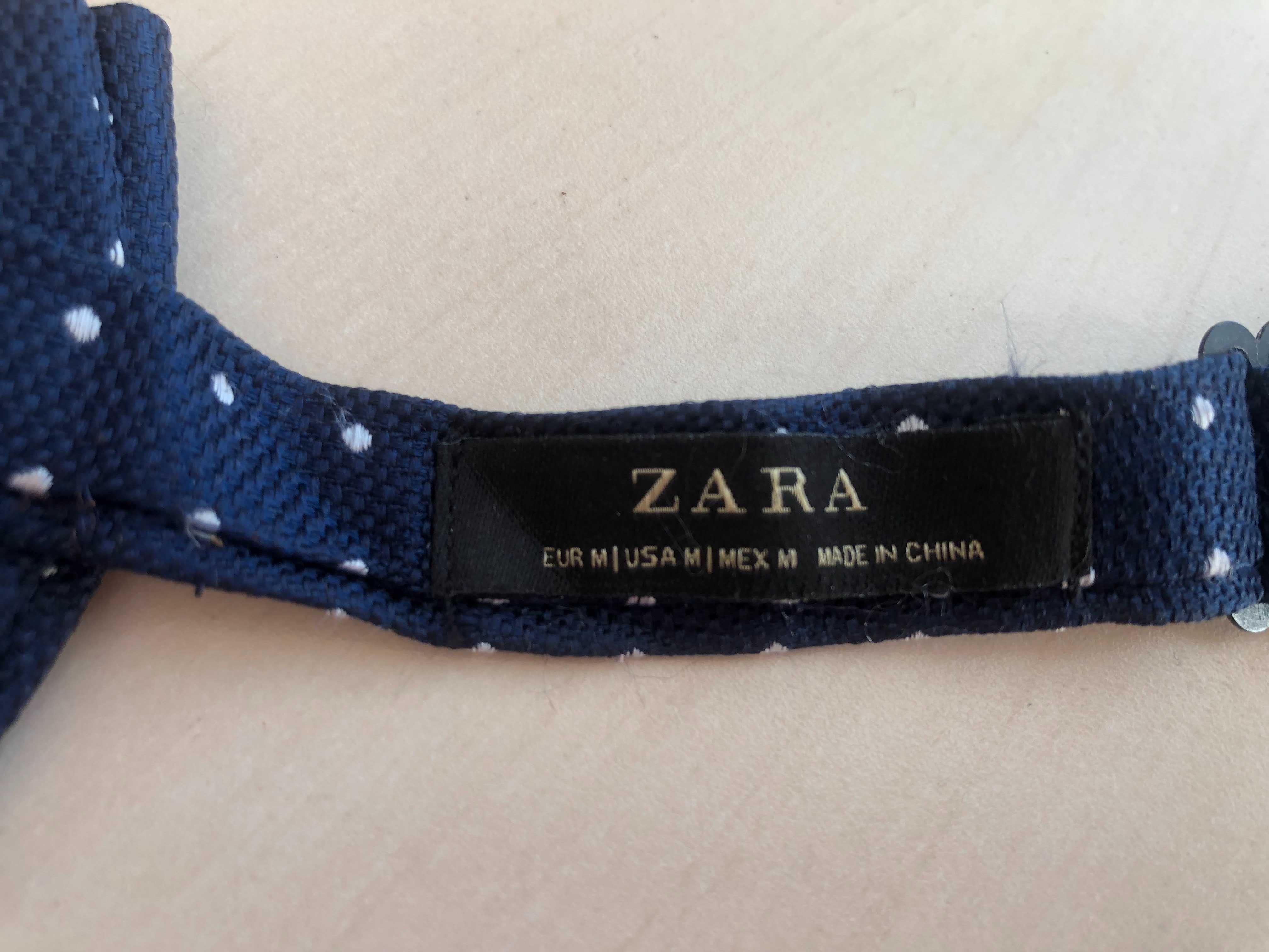 Краватка метелик Zara 11,5х6,5 см Темно-синій