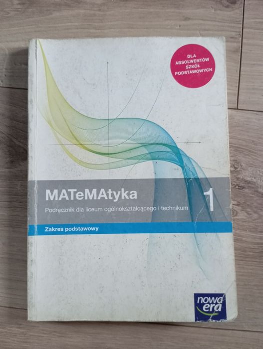 Podręcznik MATeMAtyka 1 zakres podstawowy, wydawnictwo Nowa Era