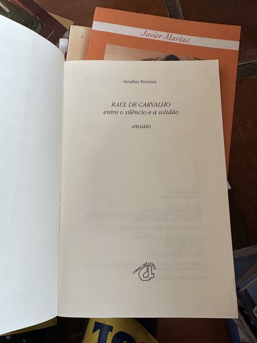 livro de Serafim Ferreira - Raul Carvalho - entre silêncio e a solidão