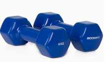Par halteres revestidos a vinil - 2x 4kg