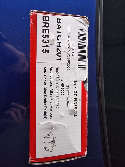 Pastilhas Brembo SPORT HP2 BRAKE PADS (07.B315.24) *Novas*