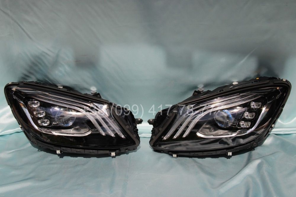 Фары оптика Multibeam LED Mercedes S-Class W222 Рестайлинг Фари