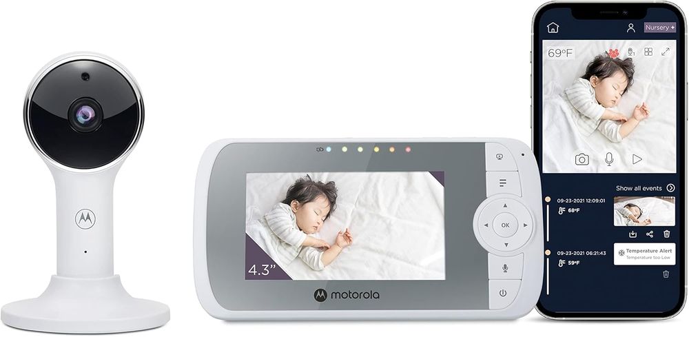 Motorola Nursery Elektroniczna niania Vm64 – 4,3" WiFi