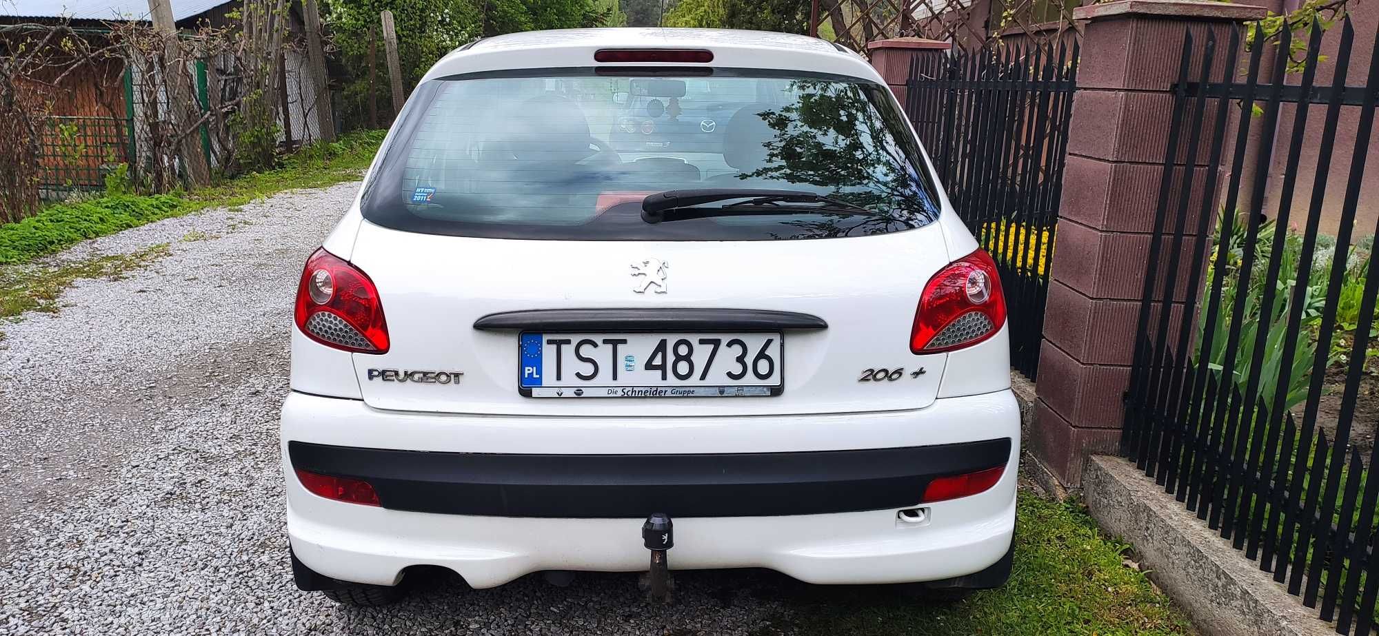 Peugeot 206+ 2011 rok, 1 wł. w Polsce, 1,4 HDI, biały, 5D, 130 tys.