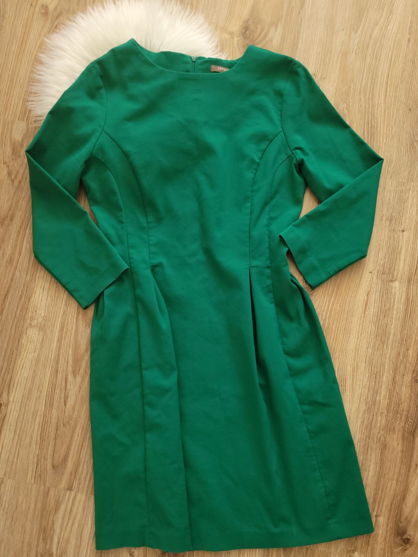 Sukienka butelkowa zieleń JAK NOWA Orsay