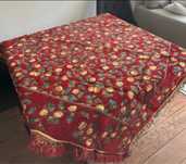 Elegancki obrus gobelinowy z motywem cytryn – 150x150 cm