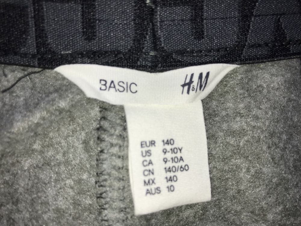 Spodnie dresowe 140, 9-10 lat, H&M z przyjemnym meszkiem od środka