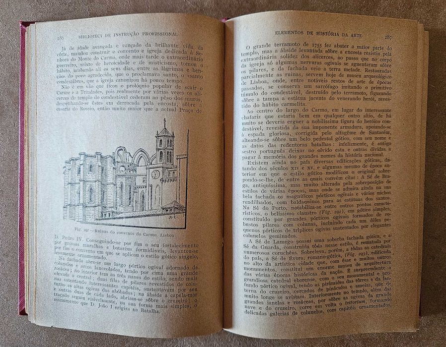 Livro antigo - Elementos de História de Arte