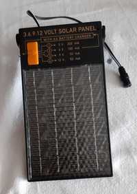 Painel solar carrega baterias ou equipamentos