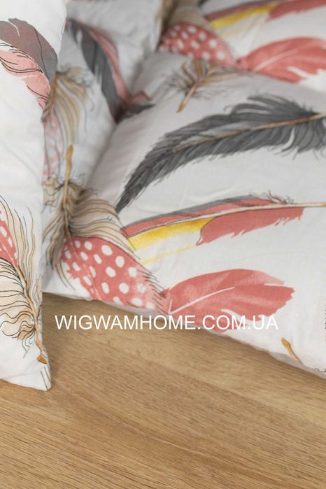 Великий Дитячий Вігвам 150х150х200см "Великі Пірʼя", Повний комплект