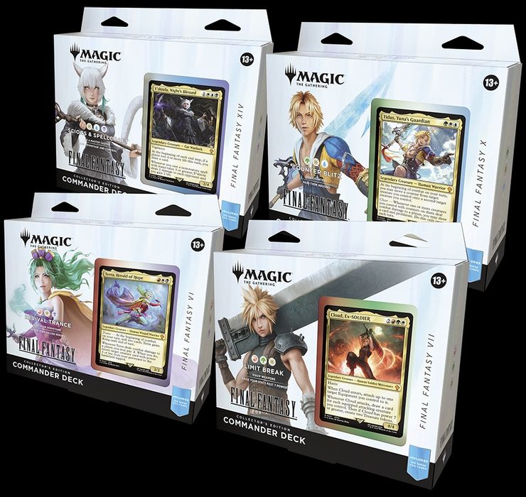 MTG Final Fantasy Collector's Commander deck set (4)