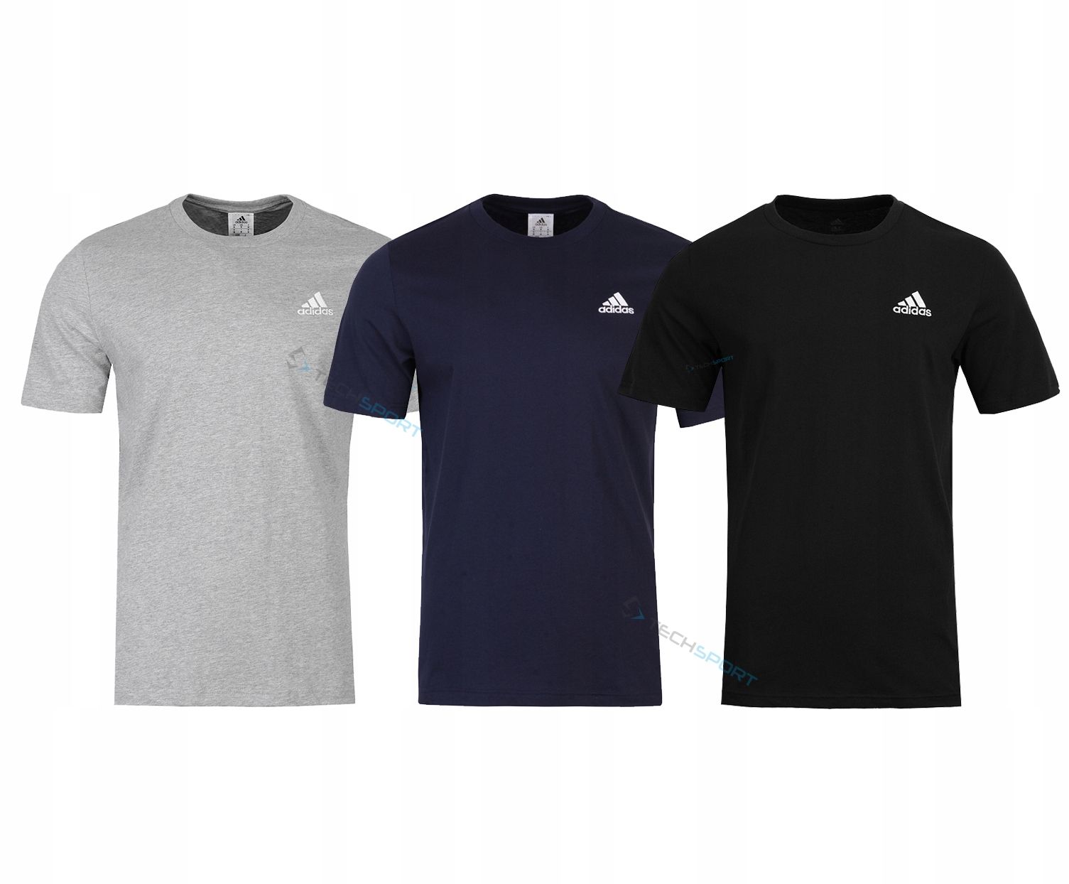 3szt. Adidas Koszulka T-shirt Bawełna Ess Jersey Emb Zestaw Rozmiar Xl