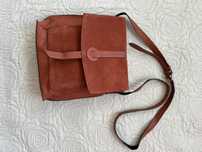Next leather torebka skóra listonoszka pomarańczowa Orange