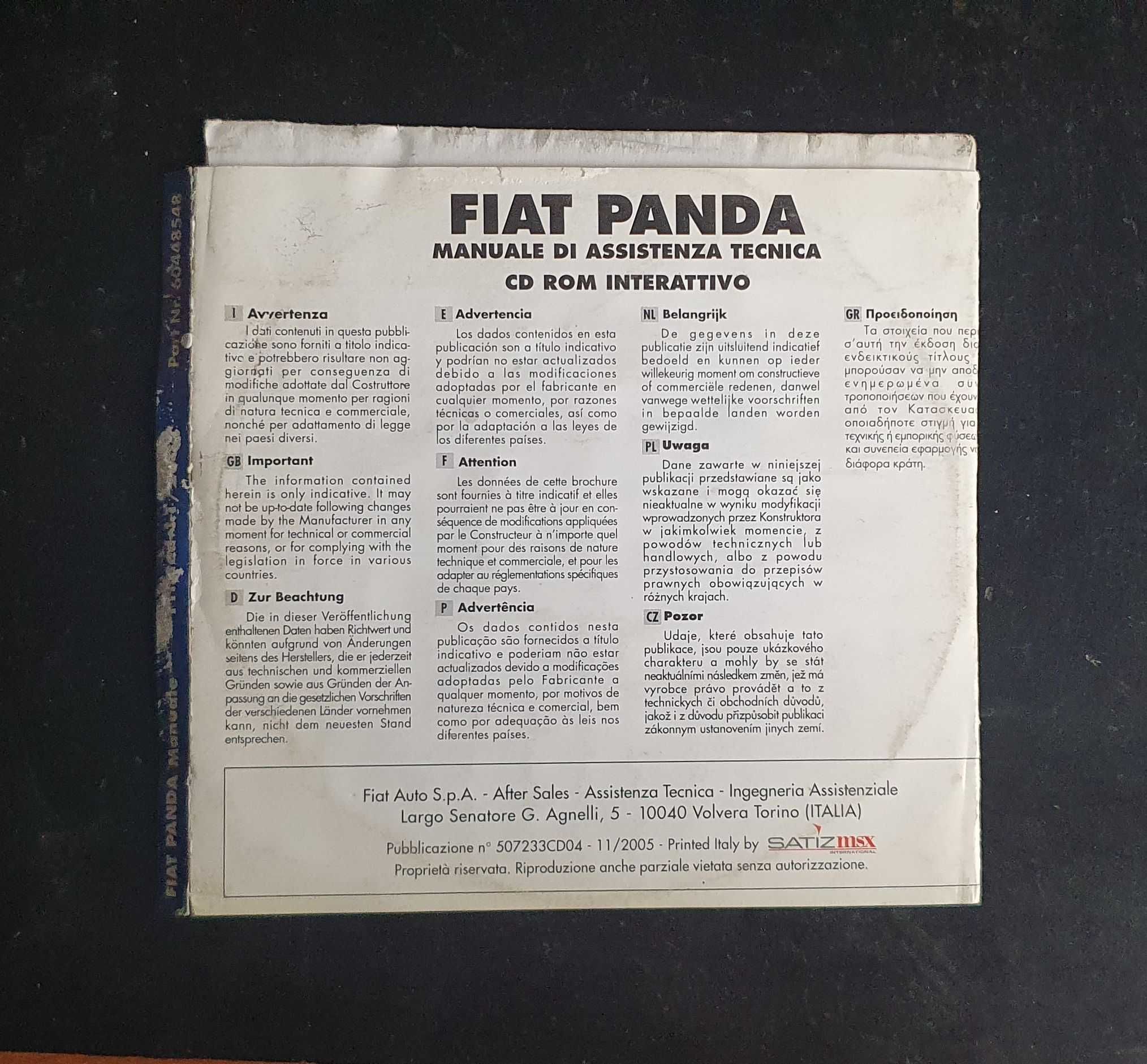 eLearn Fiat Panda 2 oryginalna instrukcja napraw serwisowa, schematy